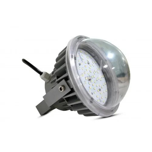 Grey Light Weight Round Metal Aluminum Led Well Glass Highbay For Warehouse