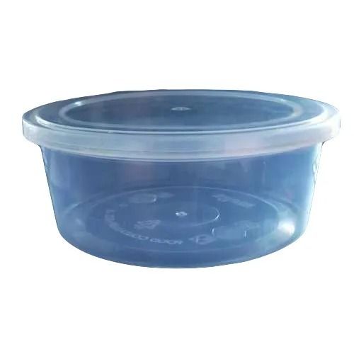 Plain Cold Rolled Round Shaped PVC Plastic Food Container
