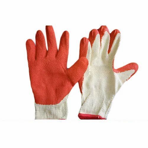 Washable And Comfortable Full Finger Cotton Hand Gloves For Industrial Use