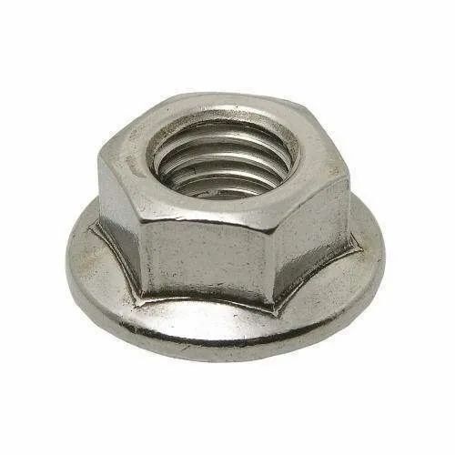 10 Mm Galvanized Hex Flange Nut For Industrial Use