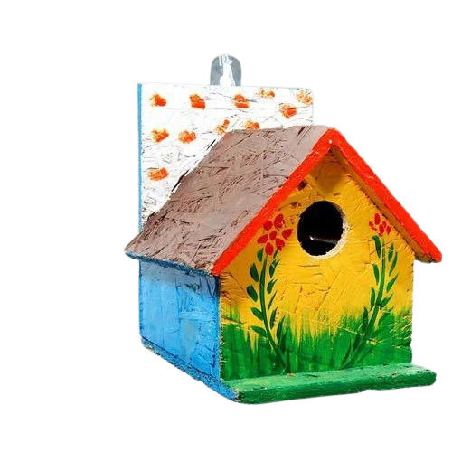 12x15x21 Cm Wall Mounted Paint Coated Wooden Bird House 