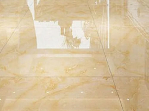 Cream 16X16 Inch Polished 6 Mm Thick Ceramic Floor Tiles