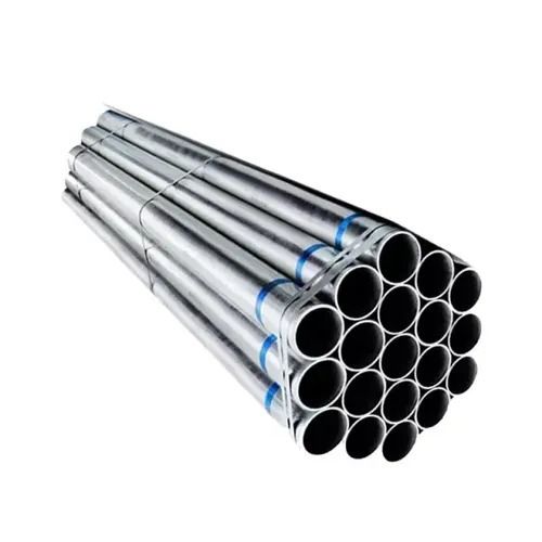 Silver 2 Inches Round 4Mm Thick Corrosion Resistance Galvanized Iron Pipe