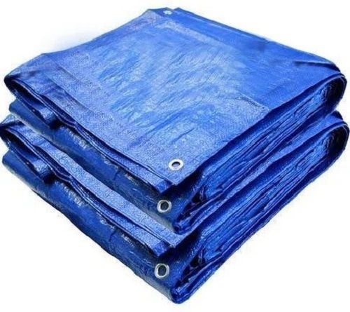 Blue 20X20 Feet Rectangular Plain Single Layer Hdpe Tarpaulin Sheet,