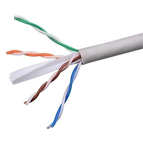 Multicolor 250 Mhz 8 Conductor Rip Cord Polyethylene Cat 6 Cable