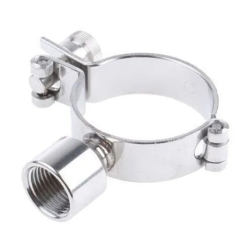 Silver 3 Inches Hot Rolled Round Stainless Steel Clamp For Fitting Purpose