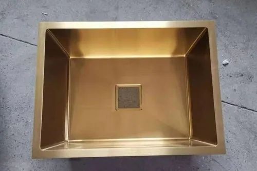 36 X 16 X 8 Inch Golden Stainless Steel Imported Polished Kitchen Sink