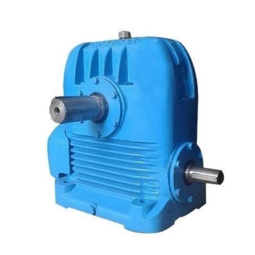 Blue And Silver 8 Kilograms Three Phase Bronze Reduction Gear Box For Industrial Use 