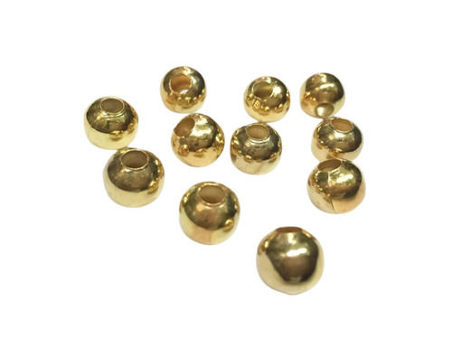 Brushed Gold Plated Copper Beads Jewelry Finding Bead Jewelry Making Beads  at Rs 11000/kg, Gold Plated Bead in Jaipur
