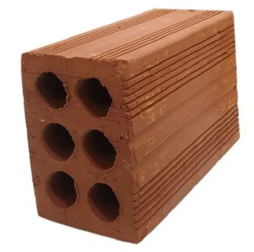 9x4x3 Inches And 11.2 N/mm2 Rectangular Six Hole Clay Brick