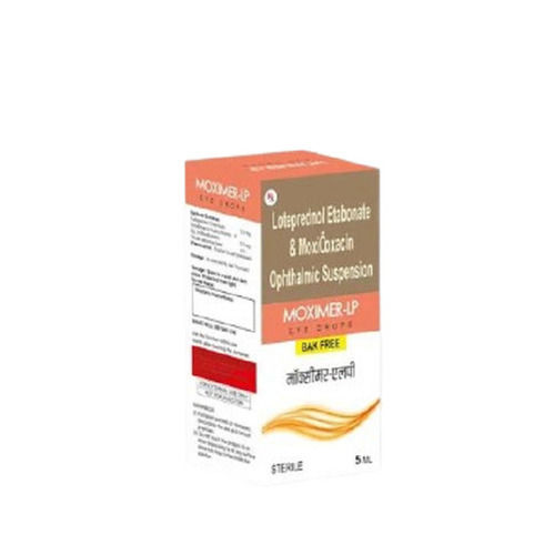 Moximer Lp Loteprednol Etabonate Moxifloxacin Ophthalmic Suspension Eye Drops Age Group: Suitable For All Ages