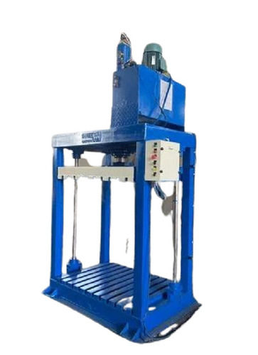 Silver And Blue Semi Automatic 5 Hp Power Hydraulic Baling Press Machine