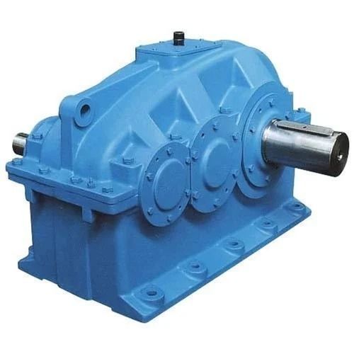 Blue Three Phase Corrosion Resistance Color Coated Mild Steel Helical Gear Box 