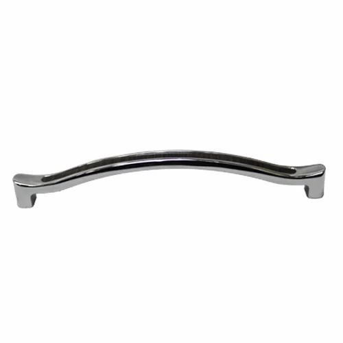 128mm Long 8mm Thick Chrome Plated Corrosion Resistant Aluminum Cabinet Handle