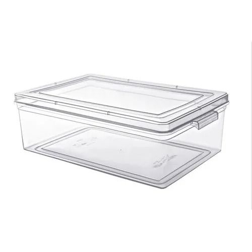 250X350X120 Mm Transparents Rectangular Household Plastic Container Capacity: 00 Pcs/Min