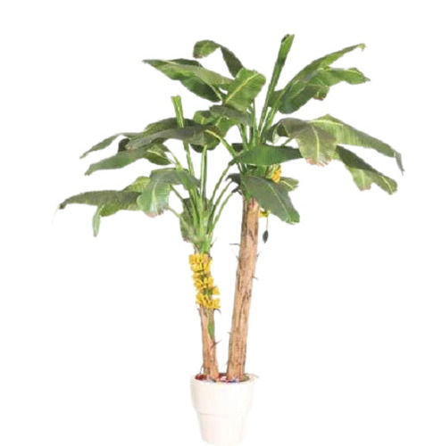 Green 3 Feet High Embossing Plastic Artificial Banana Tree 