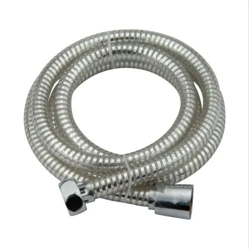 Silver 3 Foot Long Screwed Connection Satin Finish Pvc Shower Pipe For Water Flow