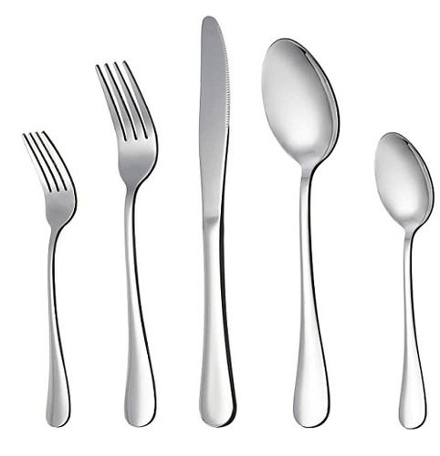 Glossy Plain Stainless Steel Cutlery Set