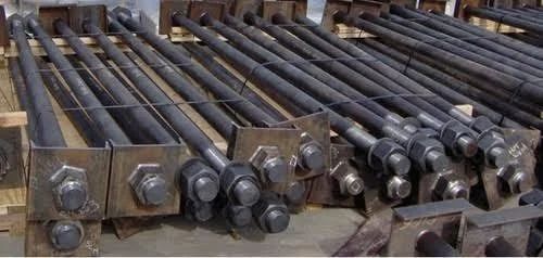 M20-M64 Mild Steel Rod Foundation Bolt For Industrial