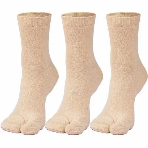 Machine Made Ladies Woolen Toe Socks For Daily Wear