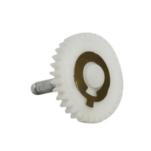 White Polished Plastic And Steel Wiper Motor Gear For Automotive Industry Purpose