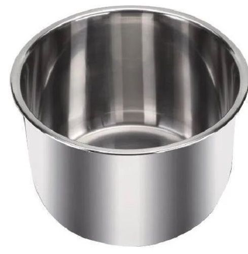 Silver Round Polished Stainless Steel Cooking Tope