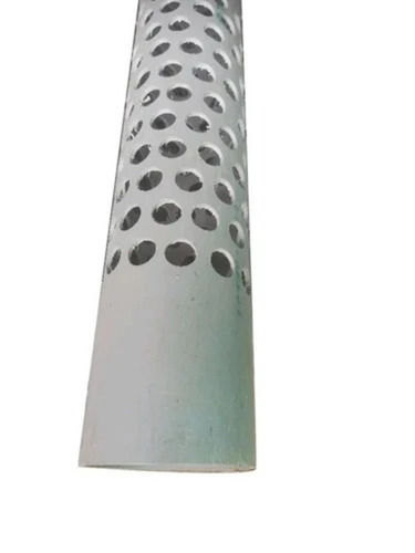 White 315 Mm 5 Mm Thick Round Perforated Polyvinyl Chloride Pipe