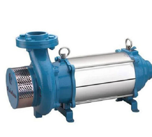 Silver And Blue 500 Hp Capacity Domestic Submersible Pumps