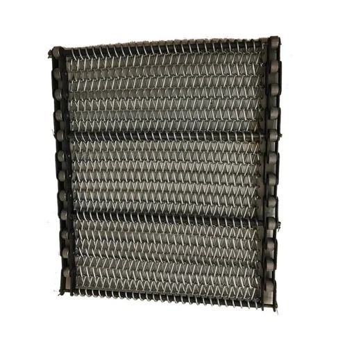 Grey 500 Mm Mild Steel Wire Mesh Belt For Industrial Use