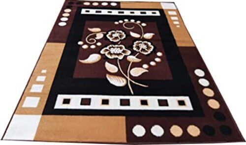 5X3 Foot Rectangular Anti Slip Back Hand Tufted Printed Bedroom Carpet Quick Drying