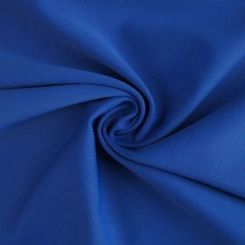 Blue Designer Smooth Washable Lightweight Plain Cotton Fabric For Stitching Clothes