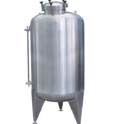 Silver Durable 1000 Liter Capacity Polished Stainless Steel Water Tank