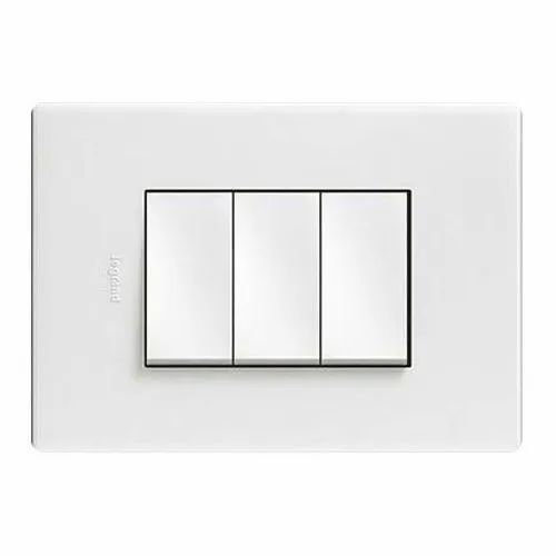 White Heat Resistant Polycarbonate Ip66 Protection 230 Volt Electrical Modular Switch