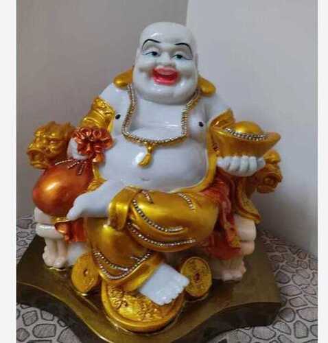 Marble Laughing Buddha Statue For Home And Gift Purpose