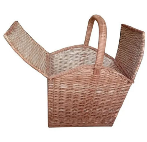 Brown Modern Wood Picnic Baskets With Handle 