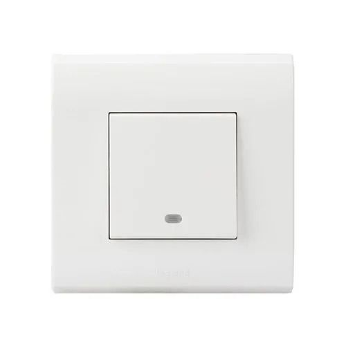 White Polycarbonate Body Square Ip30 220 Volt 2000 Mega Ohms Electrical Door Switch