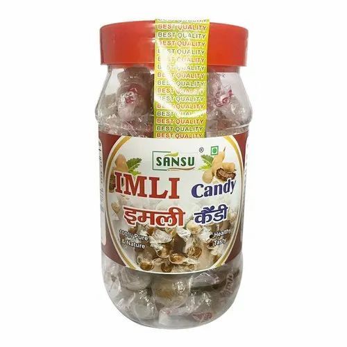 Sweet And Sour Taste Solid Round Eggless Imli Candy, Box Of 200 Pieces