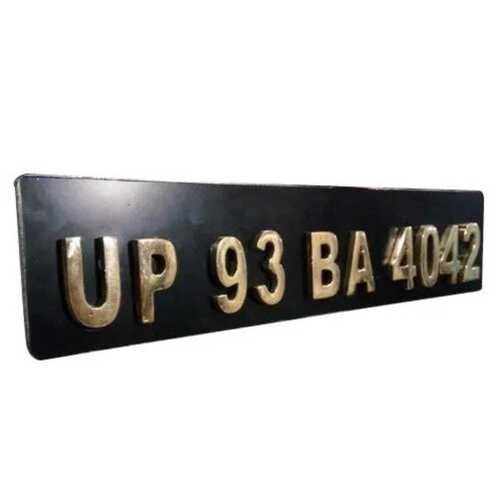 Waterproof Brass Number Plate For Automobile Industry