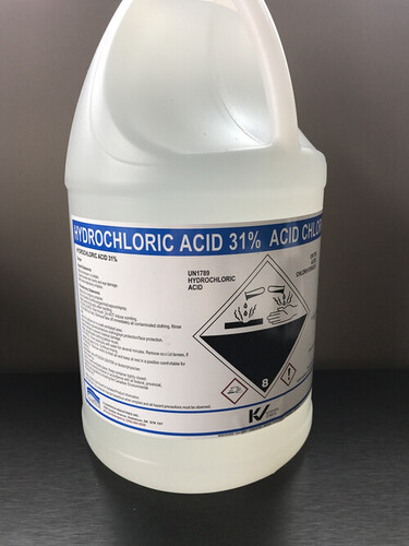 31% And 36% Hydrochloric Acid