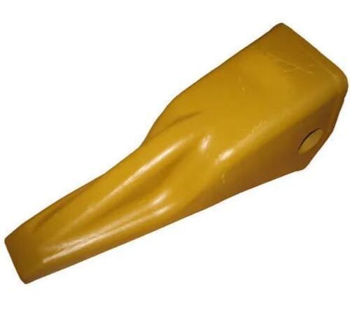 Yellow 4X1X4 Inches Paint Coated Steel Excavator Bucket Teeth