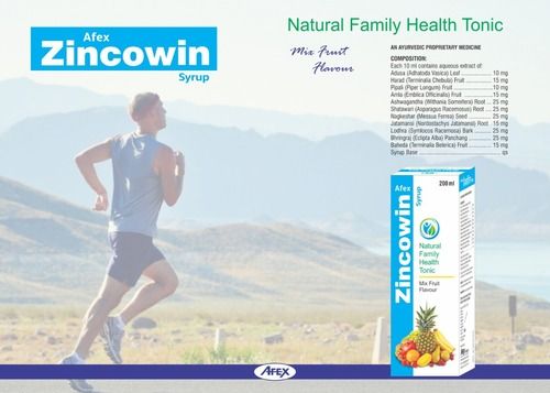 Ayurvedic Zincowin Syrup, Natural Family Health Tonic