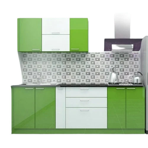 Indian Style Marble Counter Top Steel And Wooden Modern Modular Kitchen