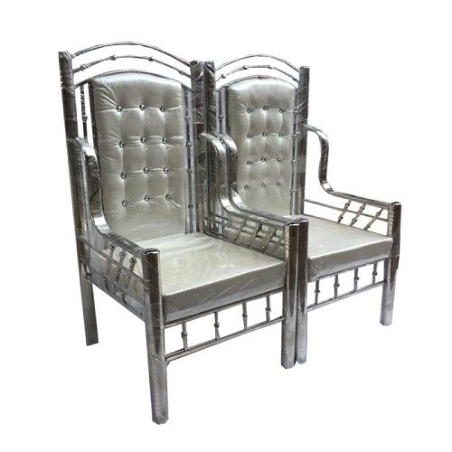Stainless Steel Chair Set of 2 Chairs