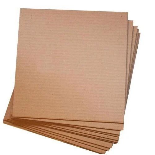 2mm Thick A4 Size Rectangular Virgin Plain Corrugated Paper Sheet