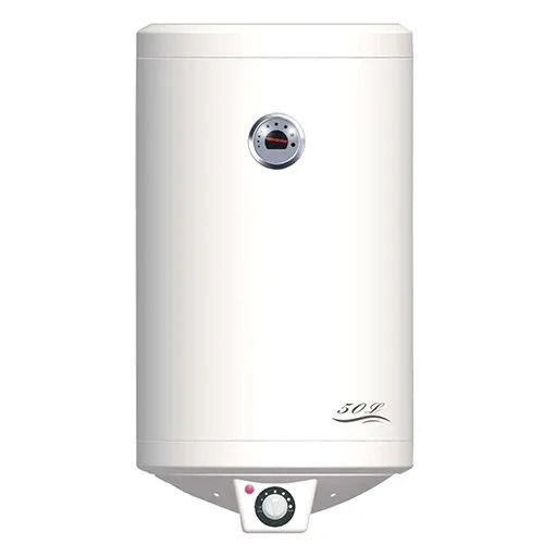 Gray 50 Liter Wall Mounted Stainless Steel Electric Geyser