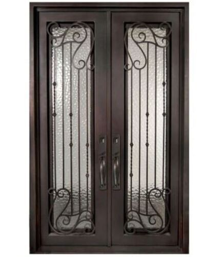 7x3 Foot 20 Mm Thick Rectangular Polished Finish Iron Entry Door 554 