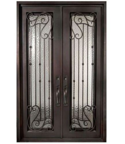 7X3 Foot 20 Mm Thick Rectangular Polished Finish Iron Entry Door Application: Residential