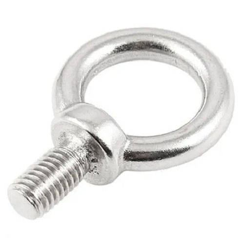 Silver Galvanized Round Head Alloy Steel Eye Bolts For Industrial Purpose 