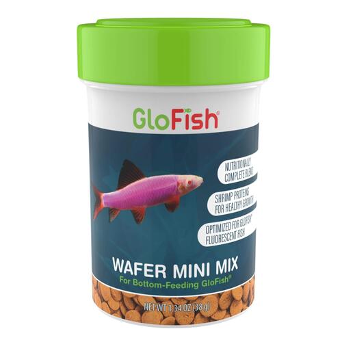 Glofish Wafer Mini Mix Bottom-feeding Fish Food