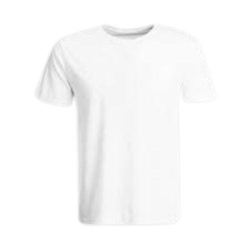 Mens Plain White Round Neck Short Sleeve Casual Wear Cotton T Shirts